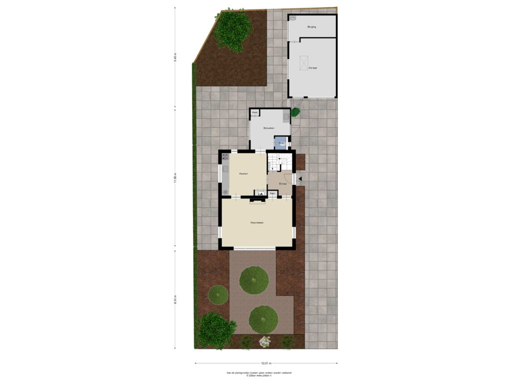 Bekijk plattegrond van Begane Grond-Tuin van Rondweg 39