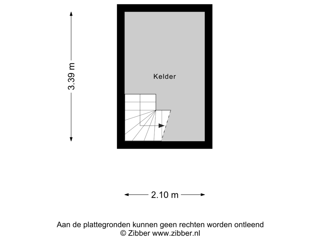 Bekijk plattegrond van Kelder van Rondweg 39