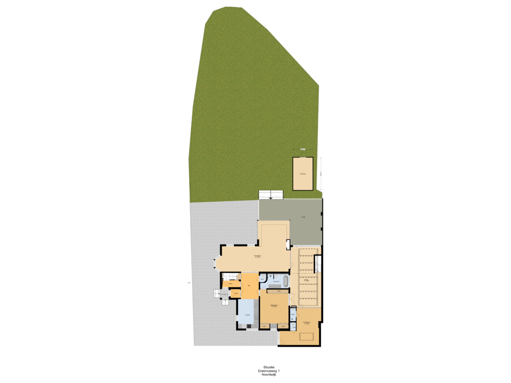 Bekijk plattegrond van Situatie van Erasmusweg 1