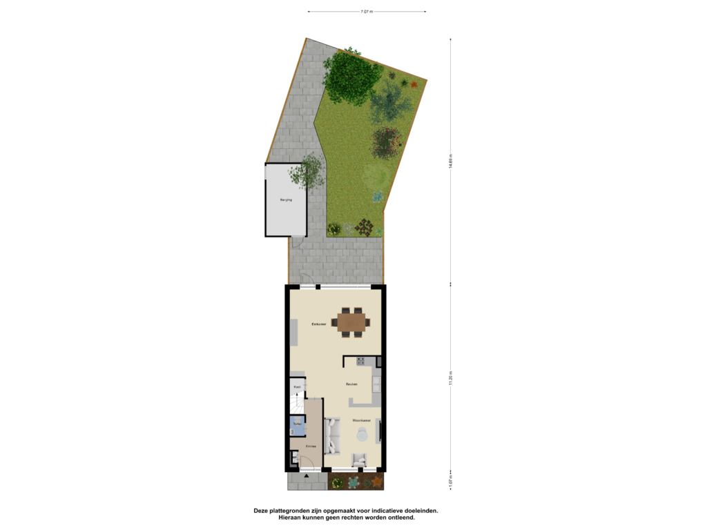 View floorplan of Begane Grond_Tuin of Vletkade 28