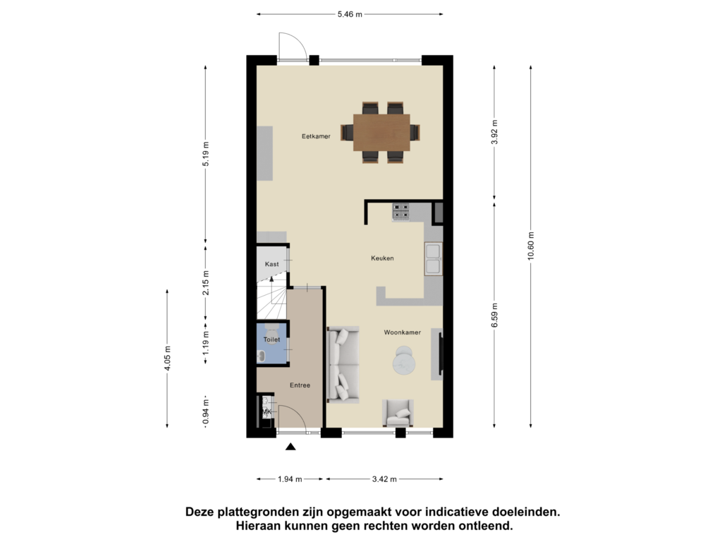 View floorplan of Begane Grond of Vletkade 28