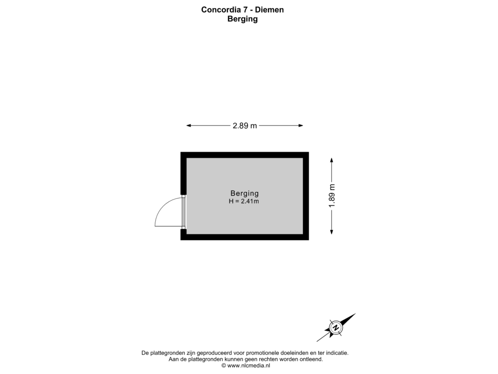 Bekijk plattegrond van Berging van Concordia 7