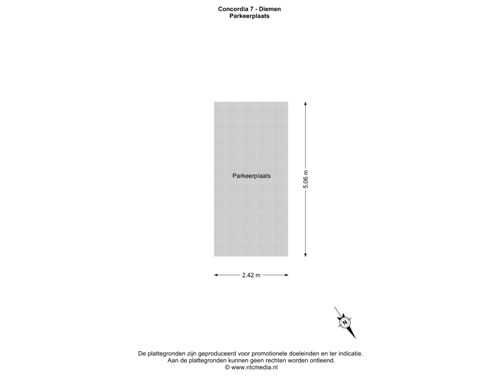 Bekijk plattegrond van Parkeerplaats van Concordia 7