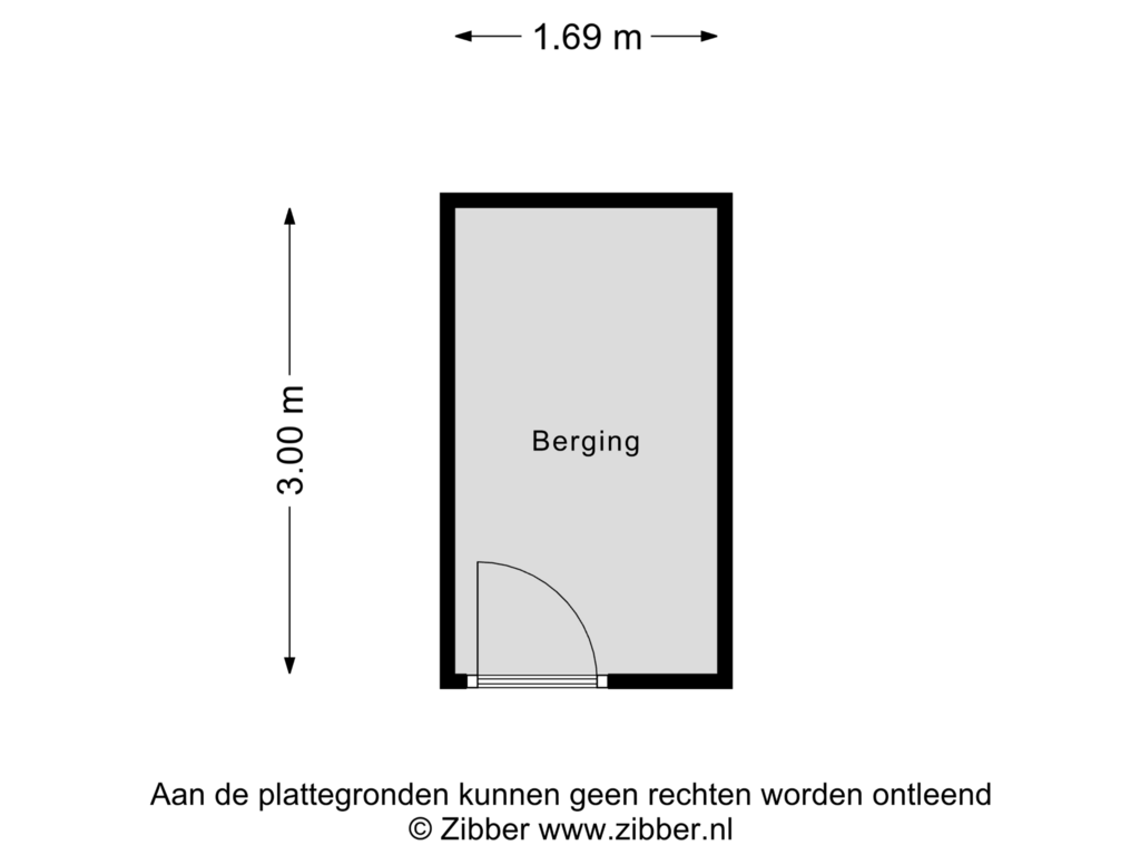 Bekijk plattegrond van Berging van Hollandiaplein 62