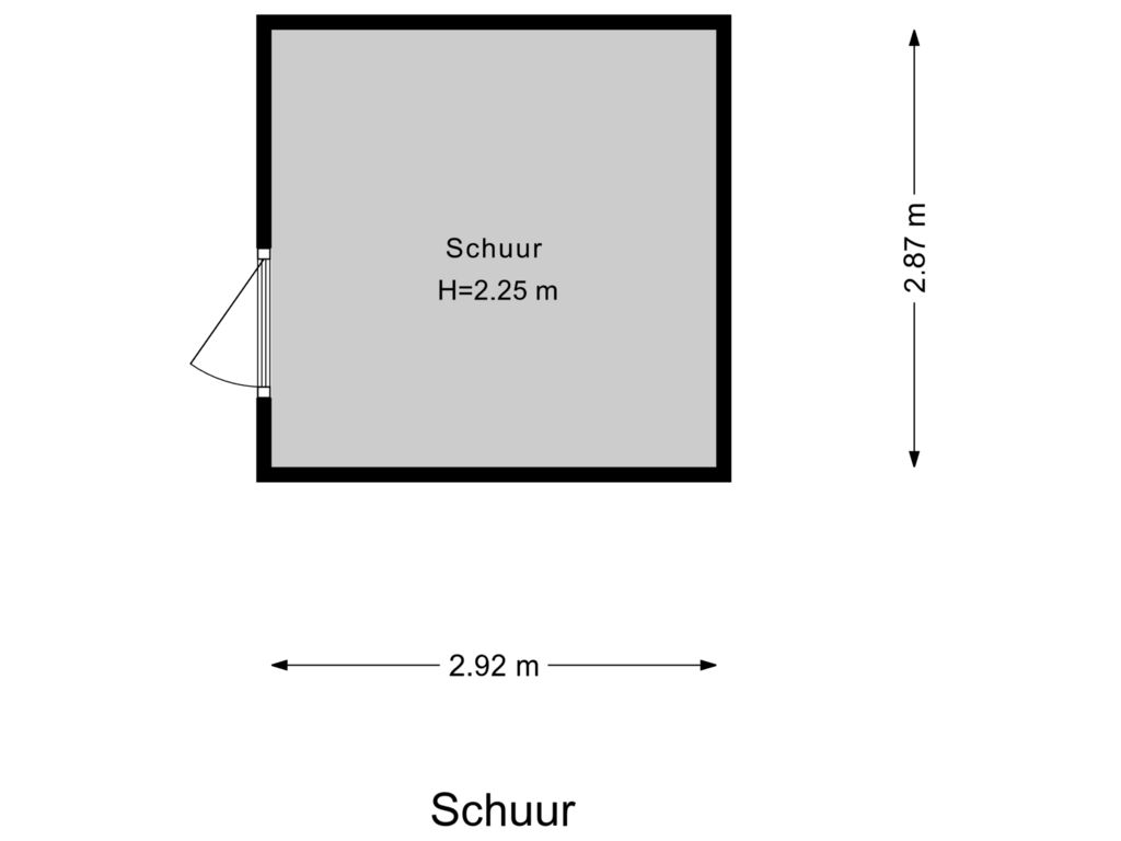 View floorplan of Schuur of Schuylenhof 81