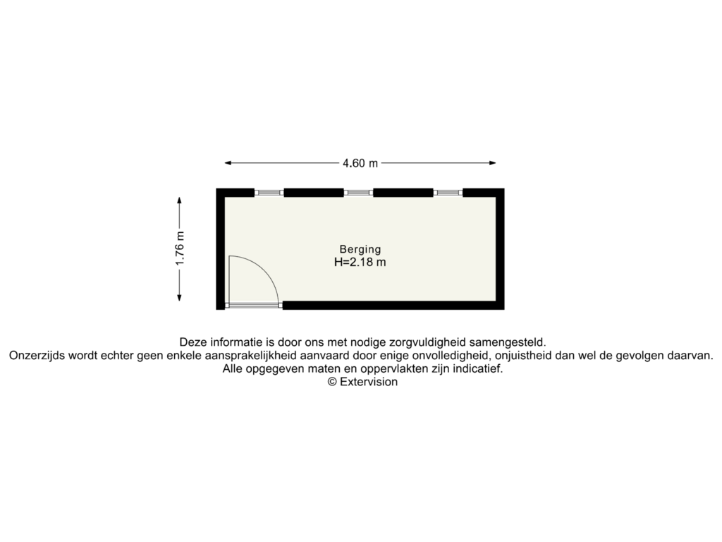 Bekijk plattegrond van Berging van Duke Ellingtonstraat 77