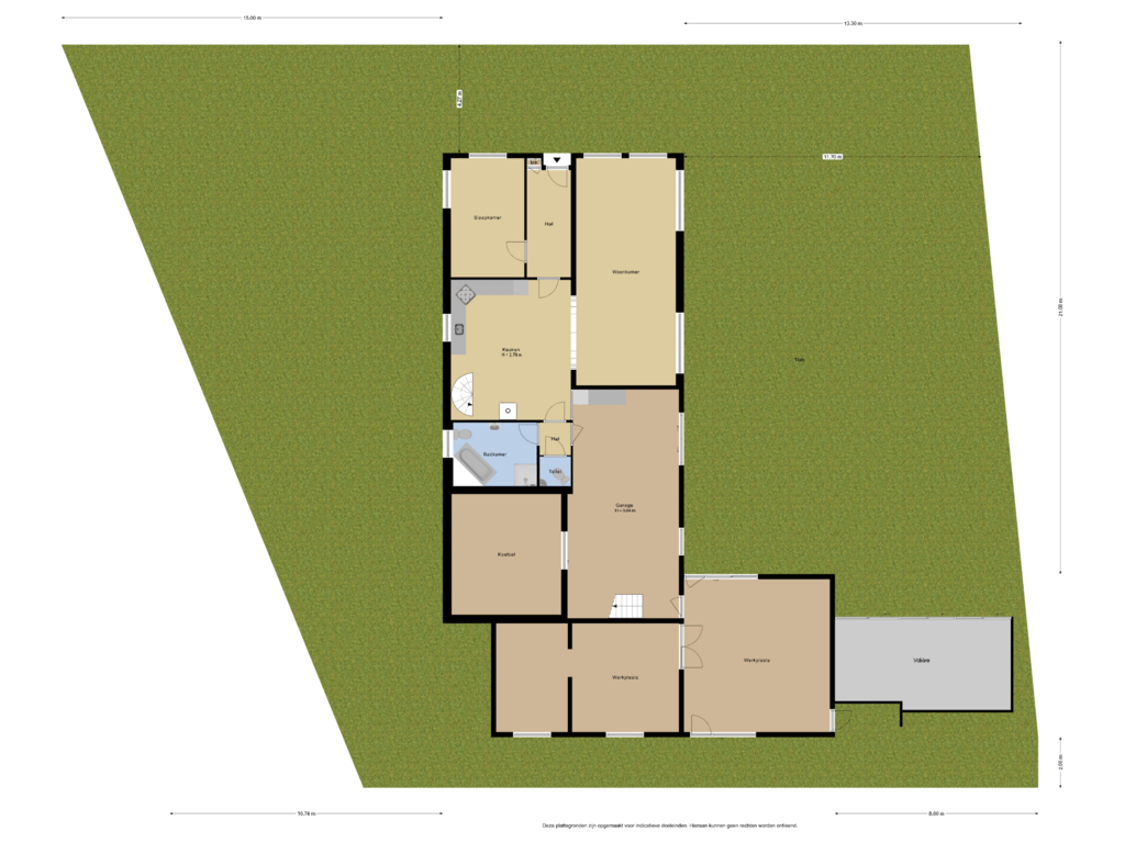 Bekijk plattegrond van Tuin van Oegstgeesterweg 233