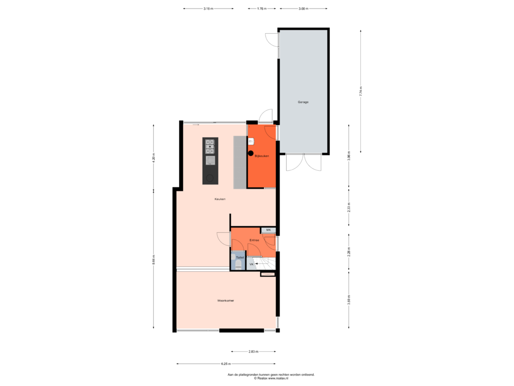 Bekijk plattegrond van Begane grond van Rhaanbrink 41