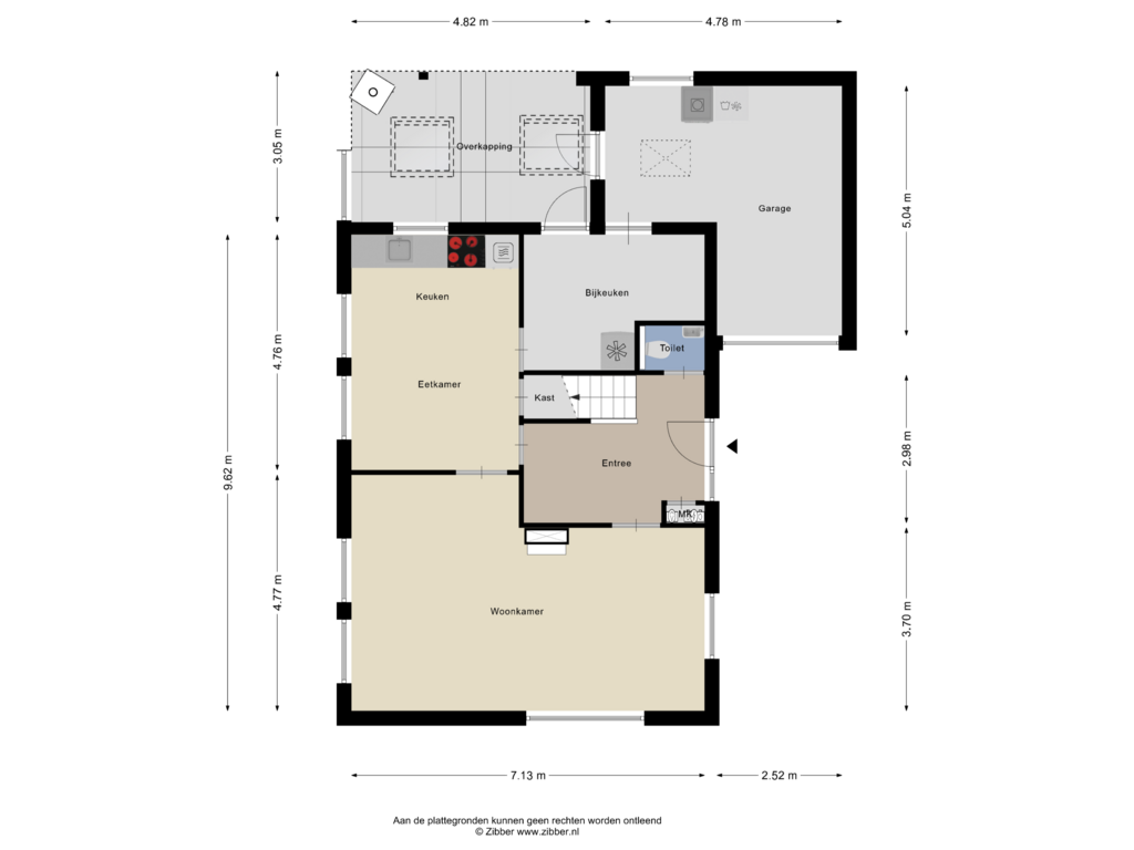 Bekijk plattegrond van Begane grond van Boxtelseweg 43