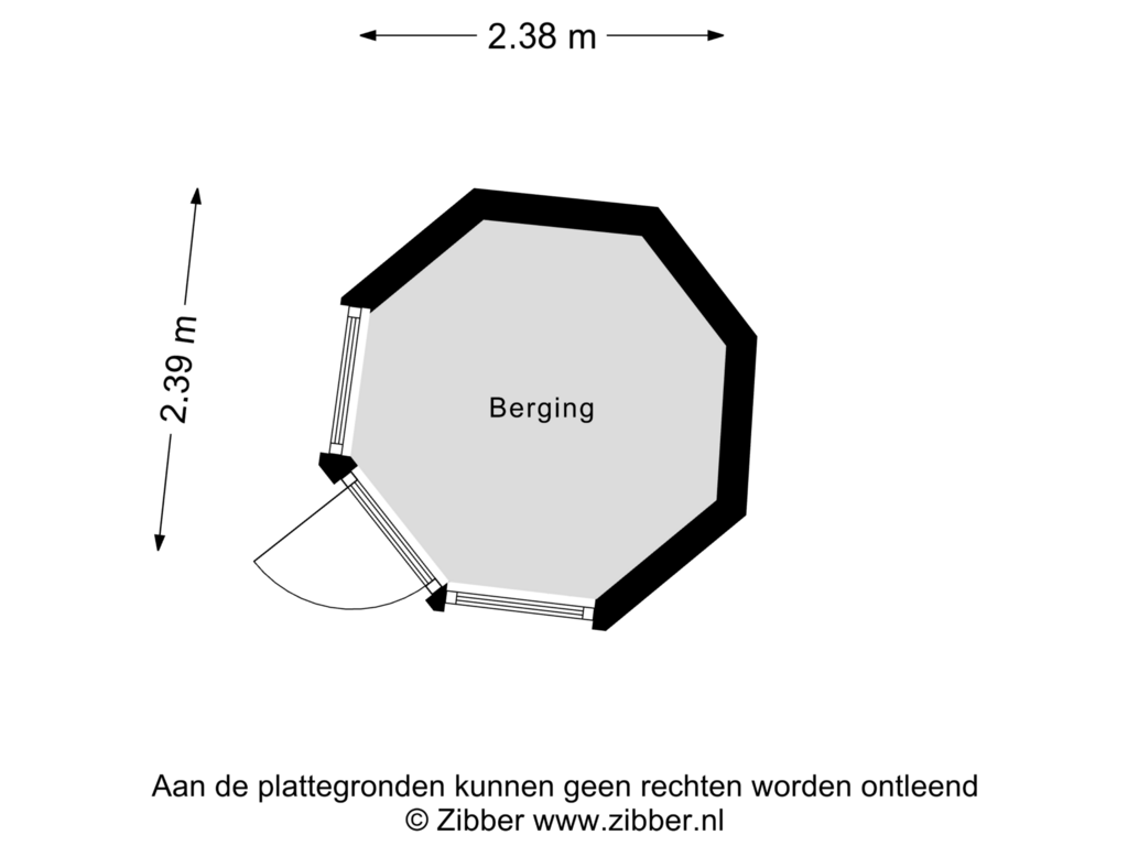 Bekijk plattegrond van Berging van Boxtelseweg 43