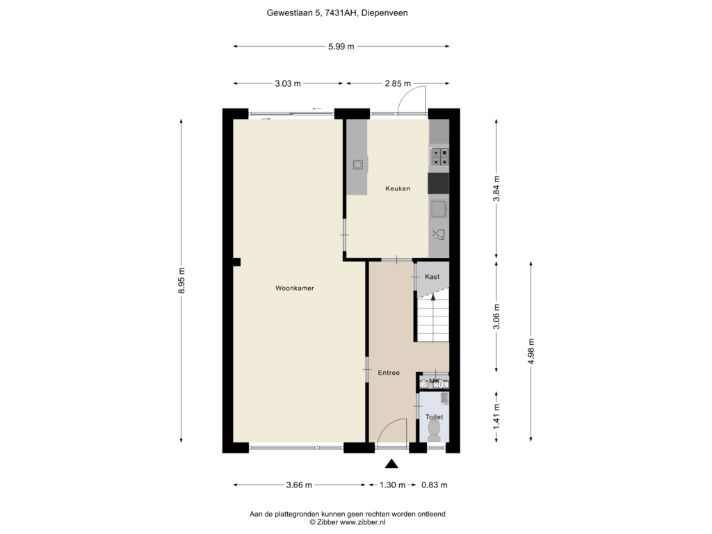 Bekijk plattegrond van Begane Grond van Gewestlaan 5