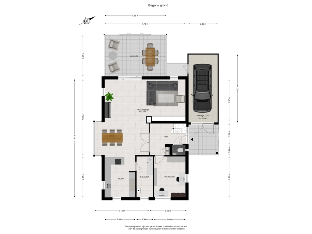 Bekijk plattegrond van Begane grond van Waterwolf 3