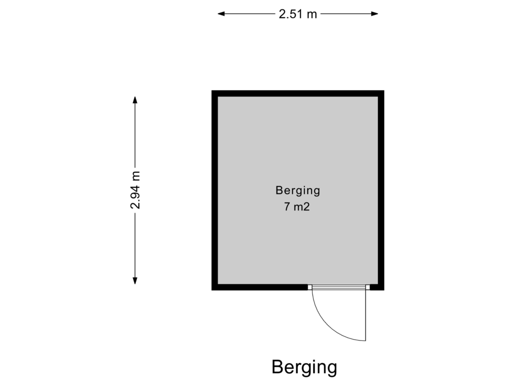 Bekijk plattegrond van Berging van Meentweide 4