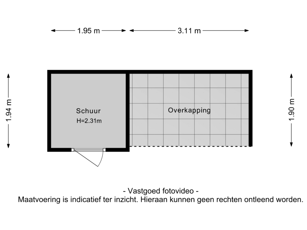 View floorplan of Schuur of Didamseweg 48