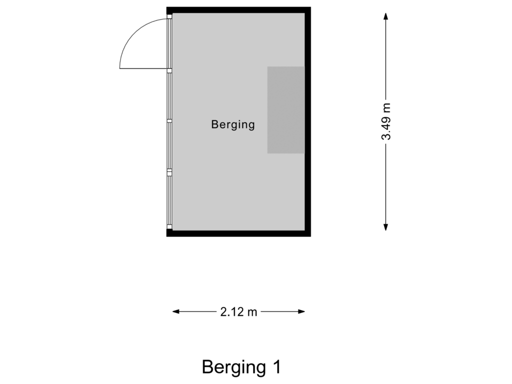 Bekijk plattegrond van Berging 1 van Zeekamplaan 2