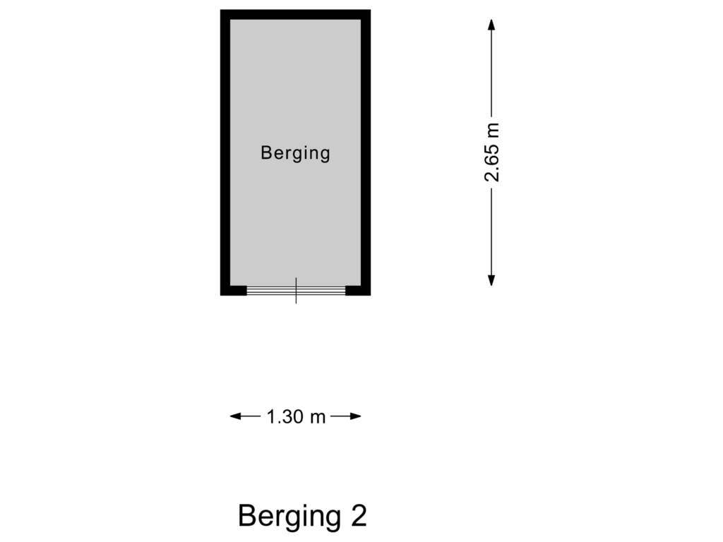 Bekijk plattegrond van Berging 2 van Zeekamplaan 2