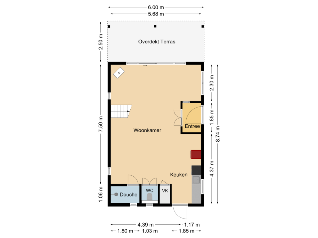 Bekijk plattegrond van Bijgebouw Begane Grond van Schootbruggeweg 14-A