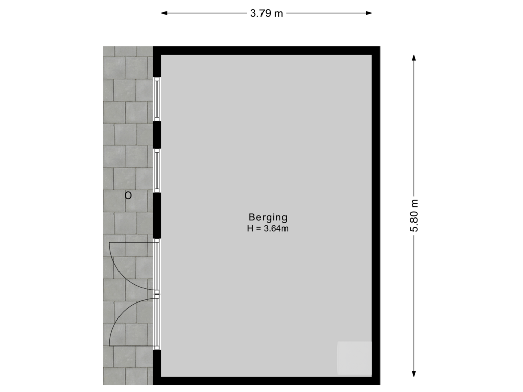 View floorplan of Berging of Kallenkoterallee 109