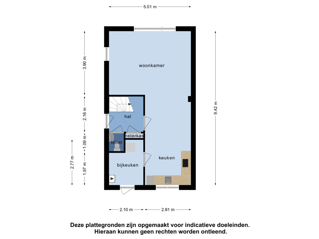 Bekijk plattegrond van Begane grond van De Jister 23