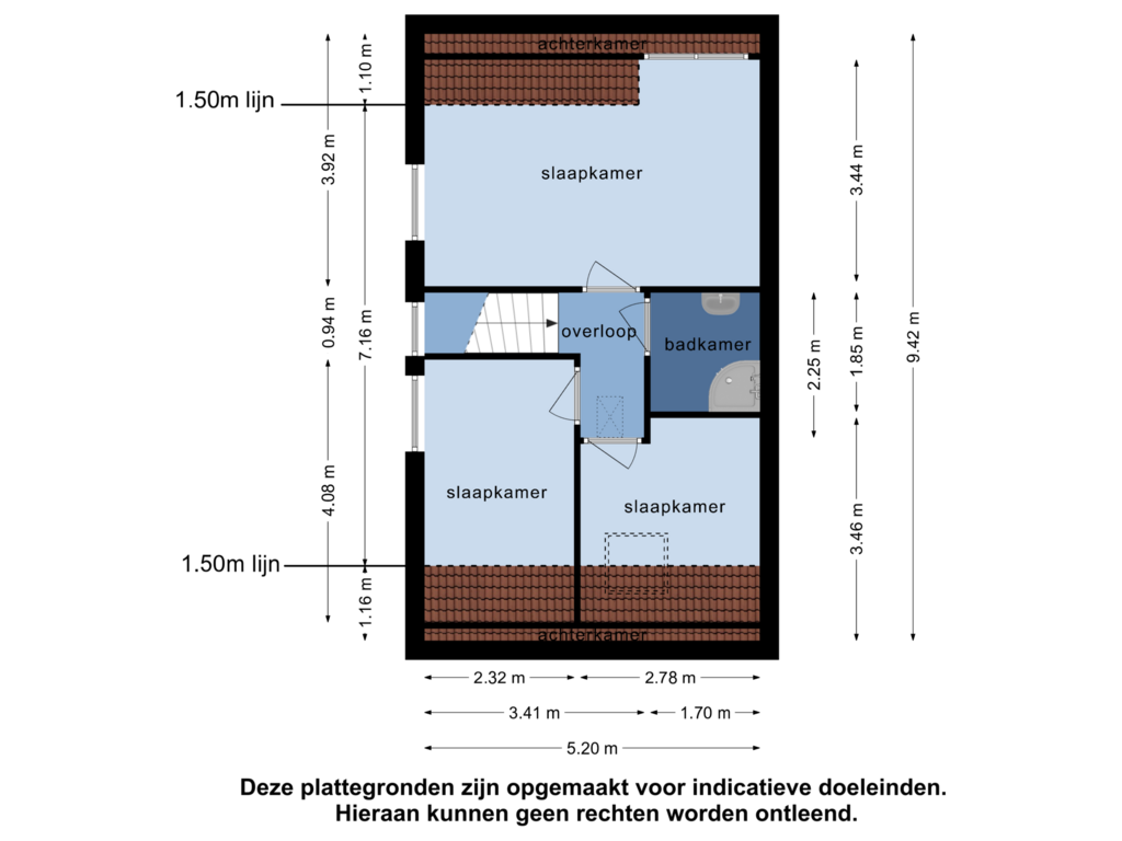 Bekijk plattegrond van 1e verdieping van De Jister 23