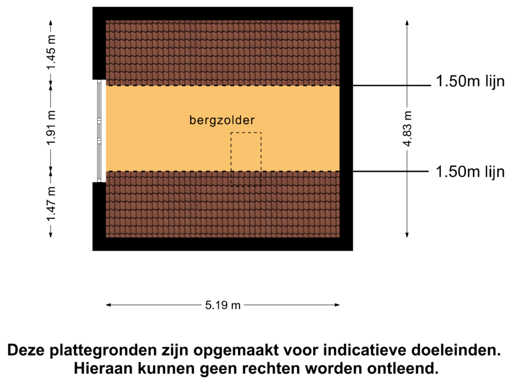 Bekijk plattegrond van 2e verdieping van De Jister 23