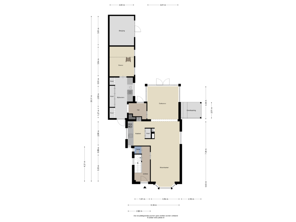 Bekijk plattegrond van Begane Grond van Korteweg 52