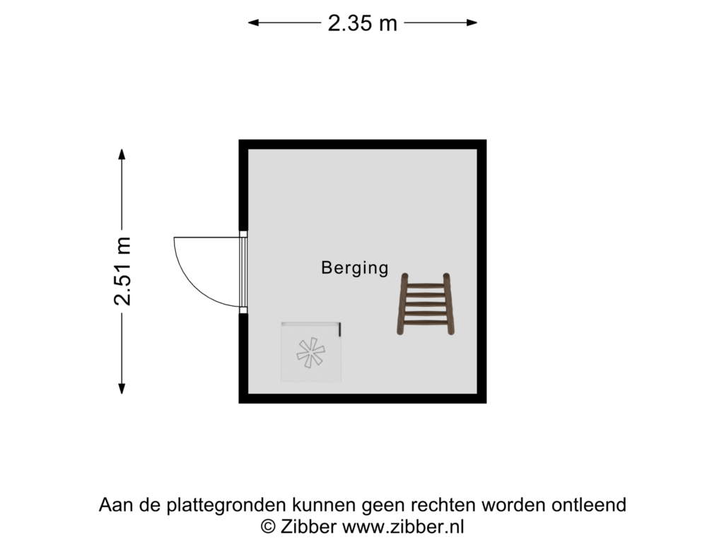 Bekijk plattegrond van Berging van Florijnstraat 5