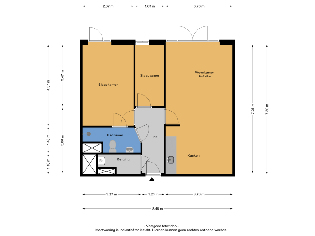 View floorplan of Begane grond of Otis Reddingplein 15