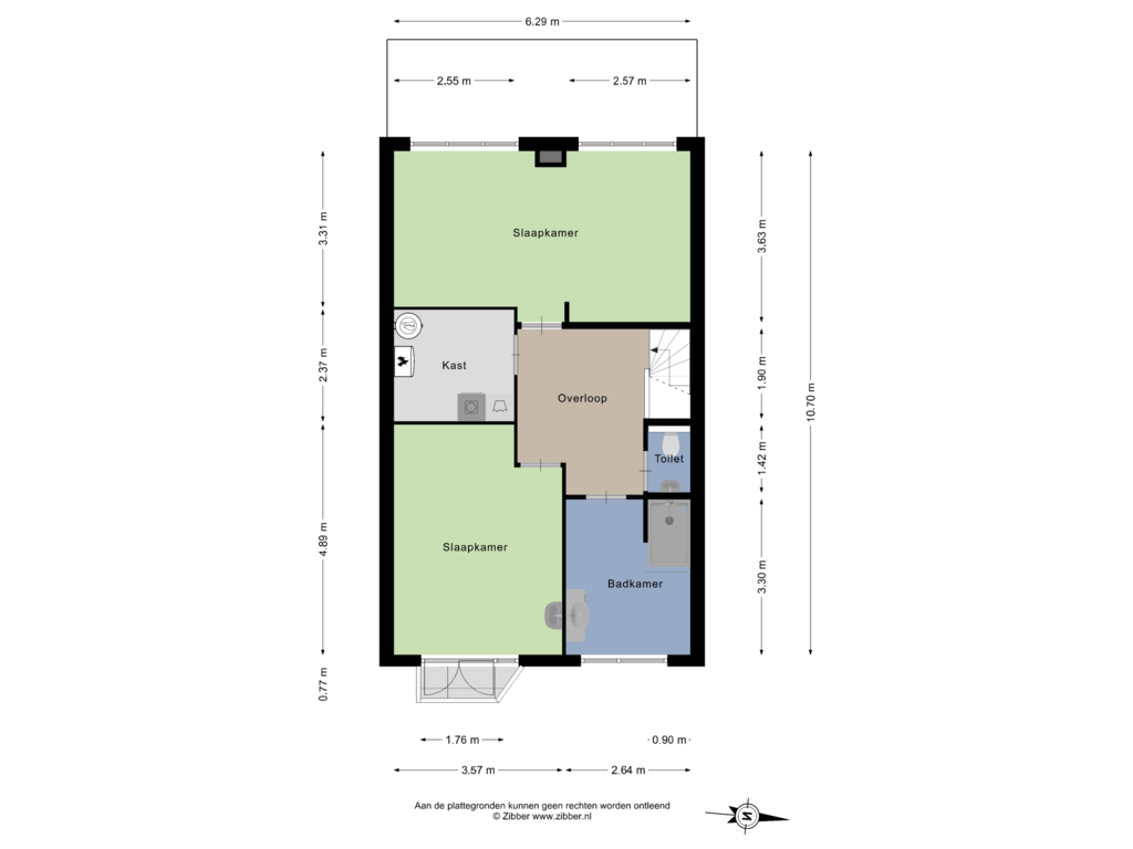 Bekijk plattegrond van 2e verdieping van Raadhuisstraat 203