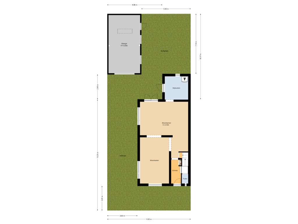 View floorplan of Situaite of Ordellaan 5