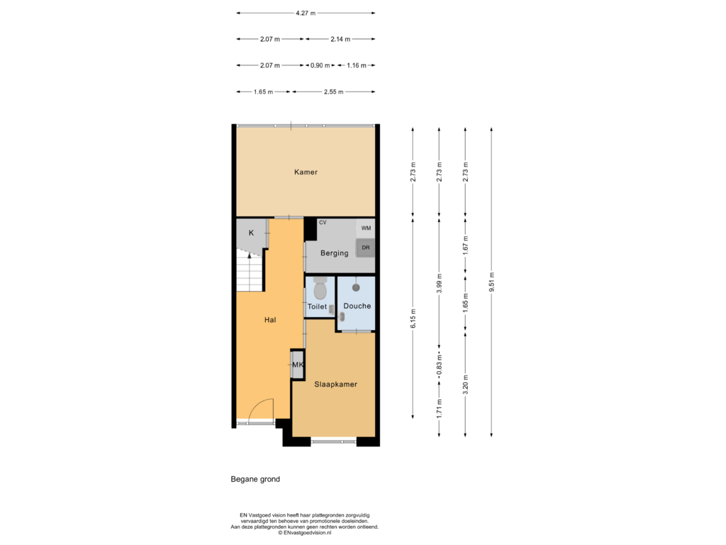 Bekijk plattegrond van Begane grond van Tretjakovlaan 11