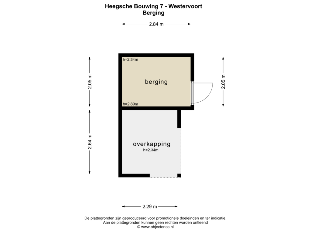 View floorplan of BERGING of Heegsche Bouwing 7