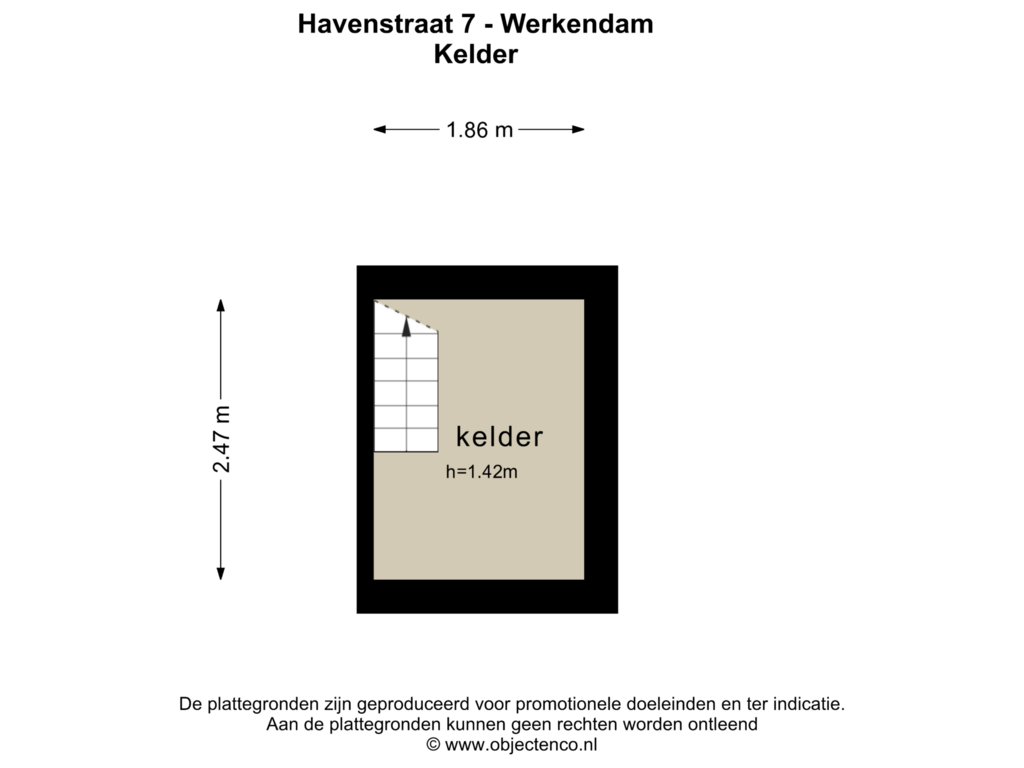 View floorplan of Kelder of Havenstraat 7