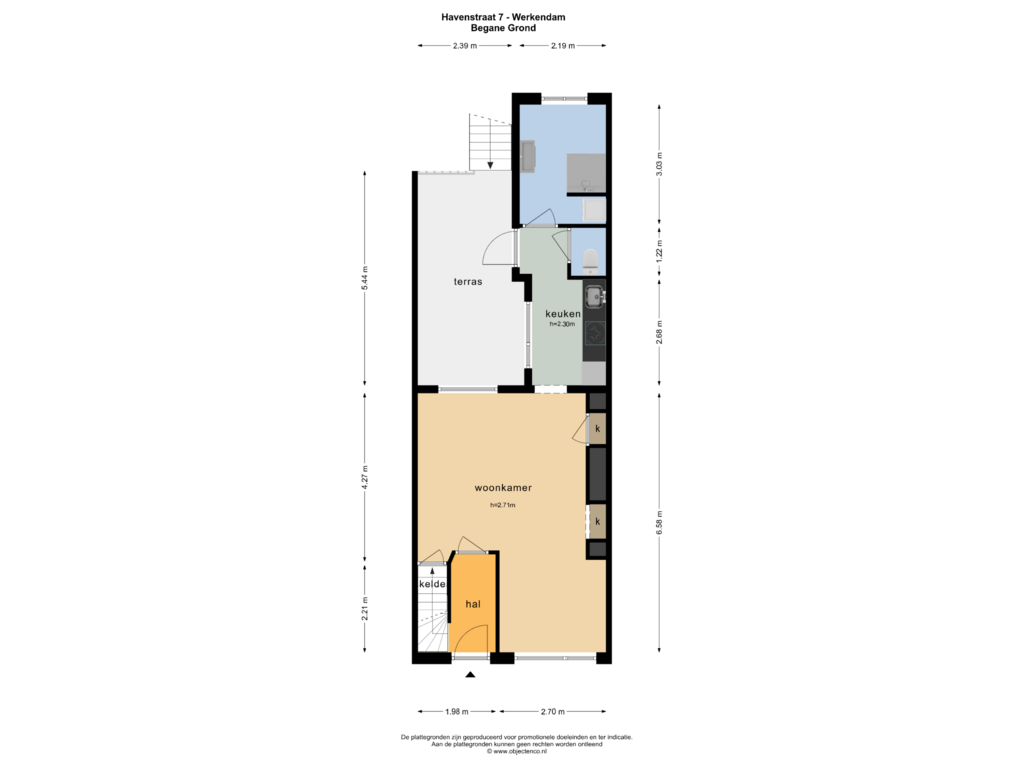 View floorplan of Begane Grond of Havenstraat 7