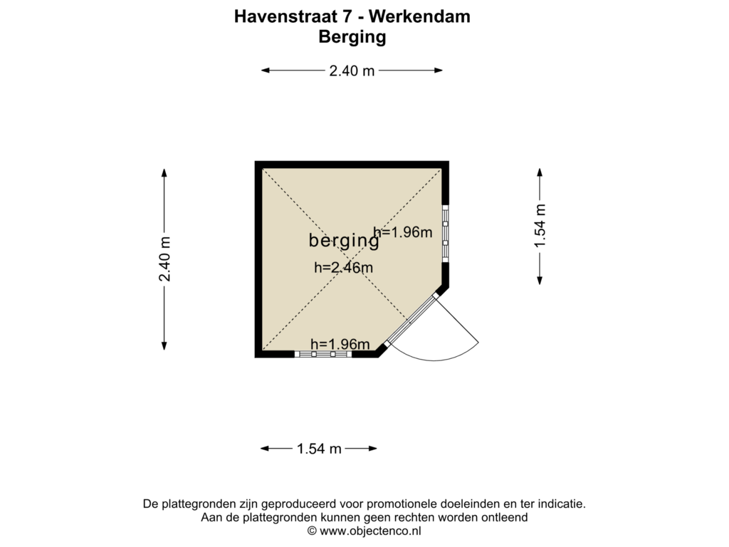 View floorplan of Berging of Havenstraat 7