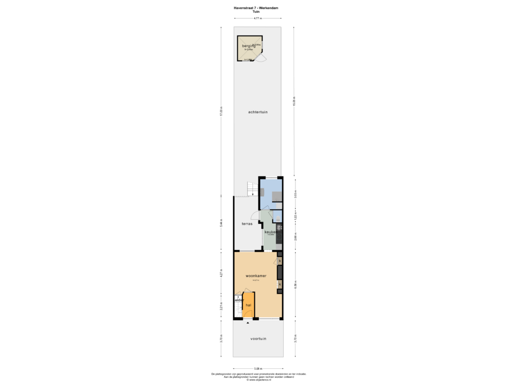 View floorplan of Tuin of Havenstraat 7