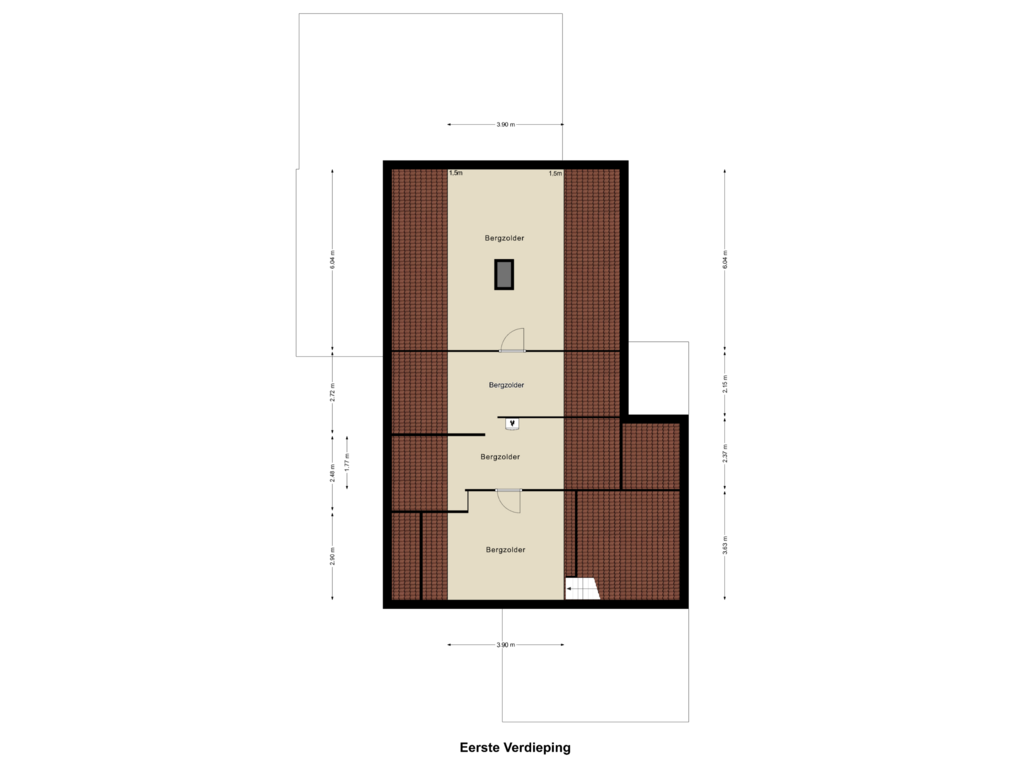 Bekijk plattegrond van Eerste Verdieping van Akeleistraat 4