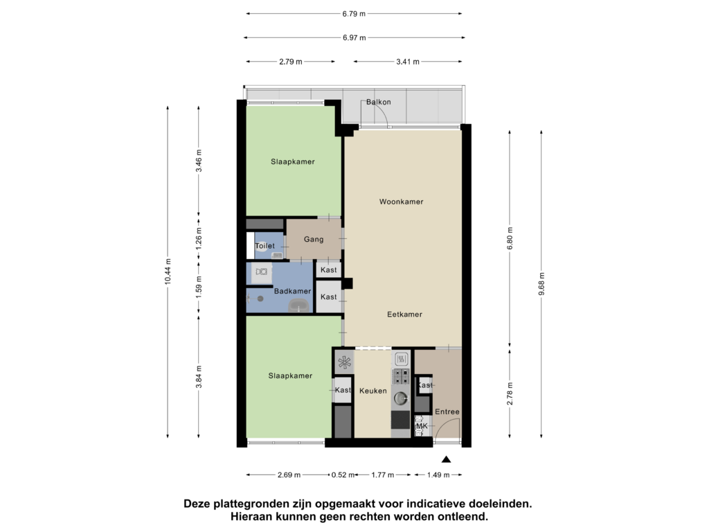 Bekijk plattegrond van Appartement van Boutenburg 157