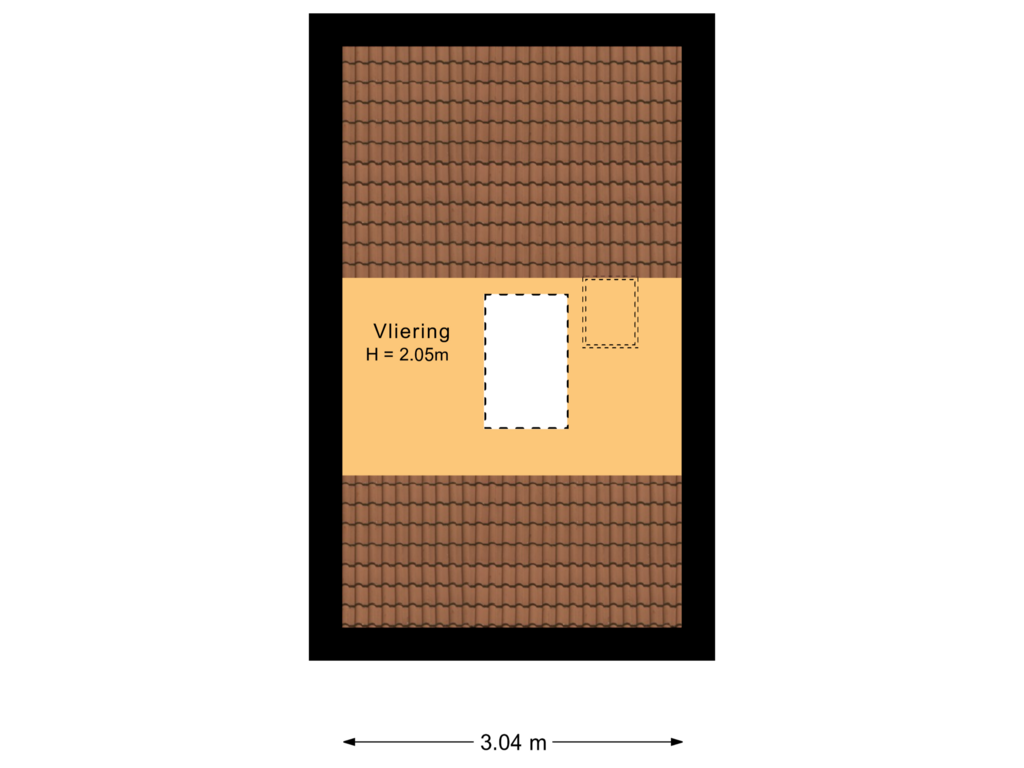 View floorplan of Vliering of Smeepoortenbrink 14