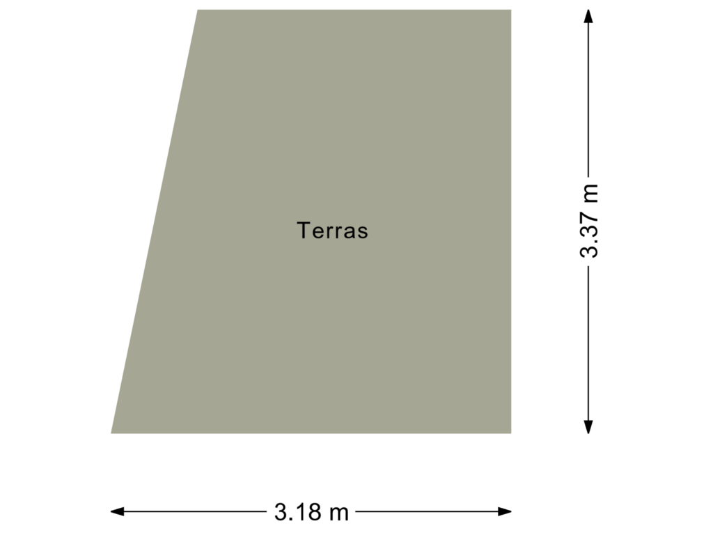 View floorplan of Berging terras of Smeepoortenbrink 14