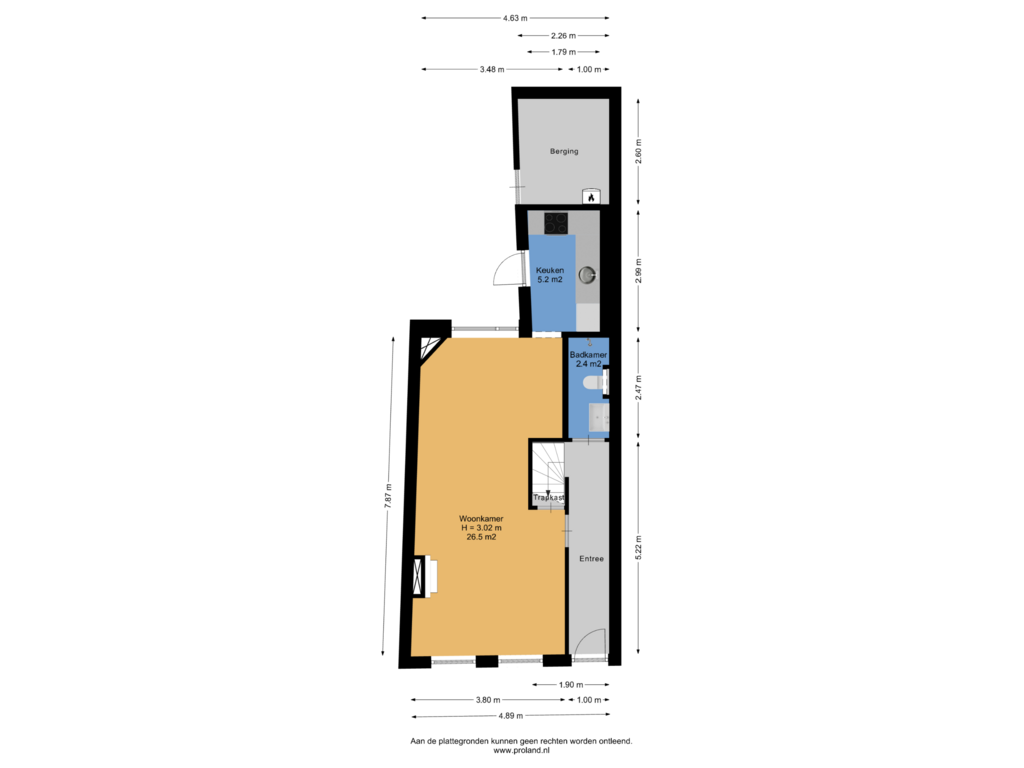 View floorplan of Begane Grond of Moesstraat 109