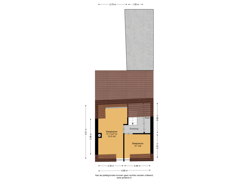 View floorplan of 1e Verdieping of Moesstraat 109