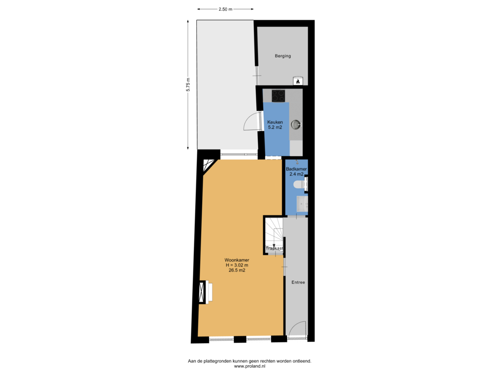 View floorplan of Begane Grond Met Kavel of Moesstraat 109