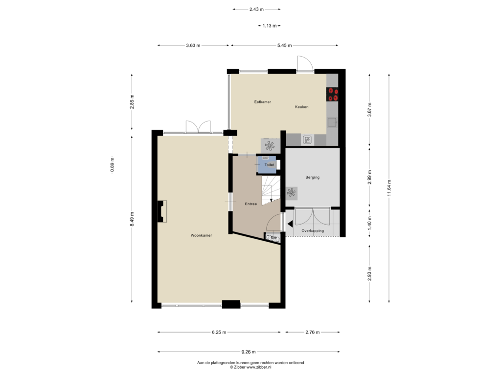 Bekijk plattegrond van Begane Grond van Driebladhof 15