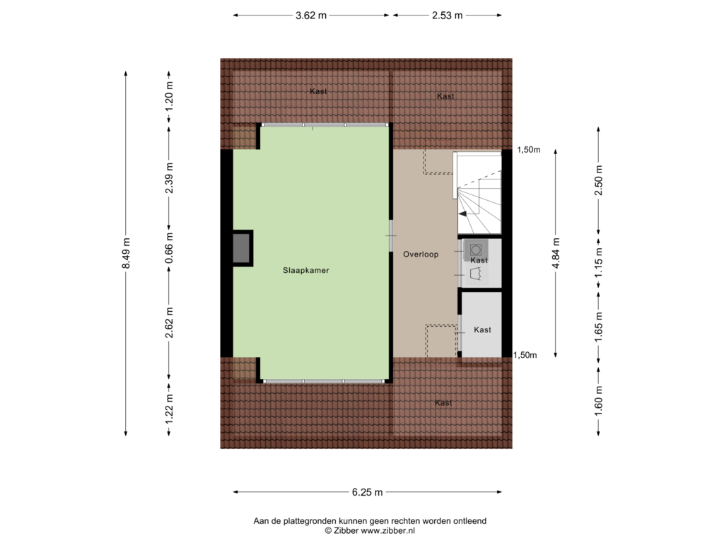 Bekijk plattegrond van Tweede Verdieping van Driebladhof 15