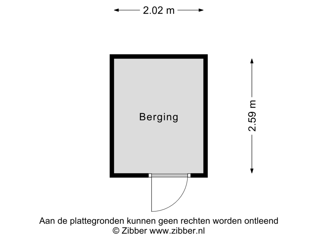 View floorplan of Berging of Wandgreppel 23