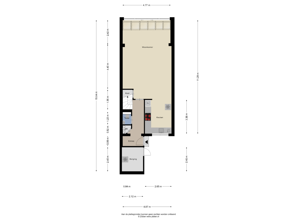 Bekijk plattegrond van Begane Grond van Otellostraat 1