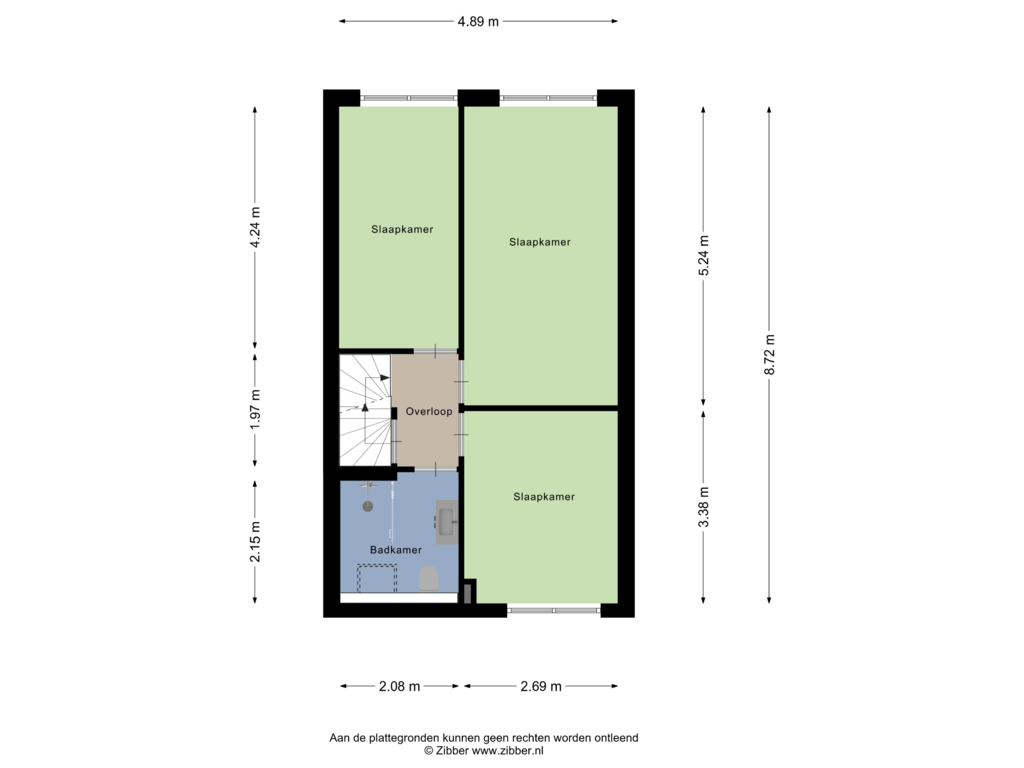 Bekijk plattegrond van Eerste Verdieping van Otellostraat 1