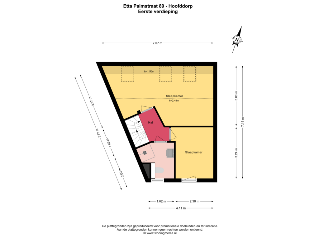 View floorplan of 1e_verd of Etta Palmstraat 89