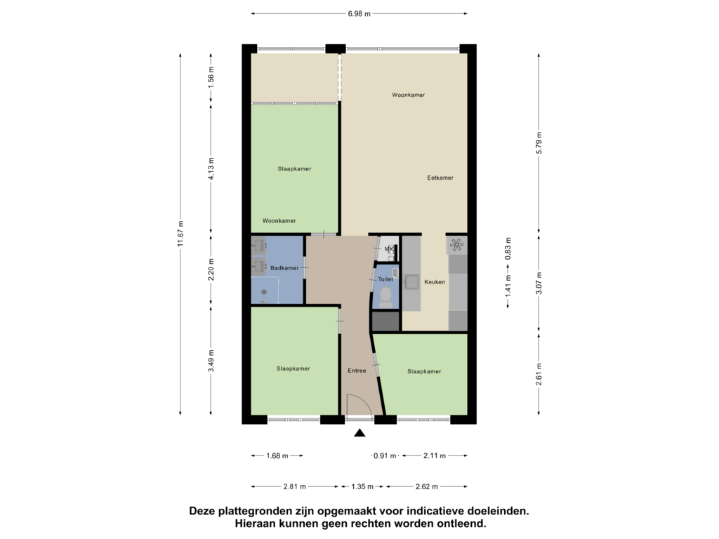 Bekijk plattegrond van Appartement van Karel Doormanstraat 57